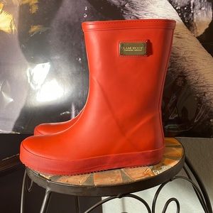 Red Lamoboot Rainboots 💧❣️